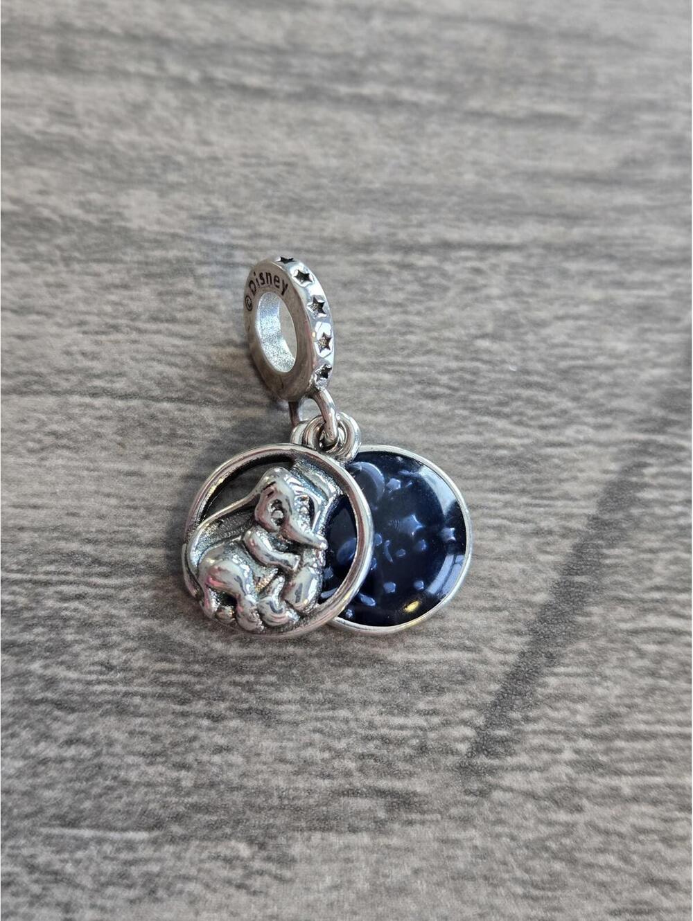Pandora Disney Dumbo Silver Charm with Blue Enamel